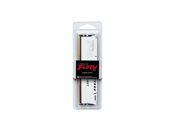 Kingston FURY Beast - DDR5 - modul - 32 GB - DIMM 288-pin - 6000 MHz / PC5-48000 - CL30 - 1.4 V - ikke-bufret - on-die ECC - hvit