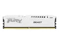 Miniatyrbilde 1 av 5: Kingston FURY Beast - DDR5 - modul - 32 GB - DIMM 288-pin - 6000 MHz / PC5-48000 - CL30 - 1.4 V - ikke-bufret - on-die ECC - hvit