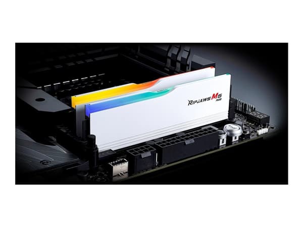 G.Skill Ripjaws M5 RGB F5-6000J3040G32GX2-RM5RW - DDR5 - sett - 64 GB: 2 x 32 GB - DIMM 288-pin - 1500 MHz / PC5-24000 - CL30 - 1.4 V - ikke-bufret -