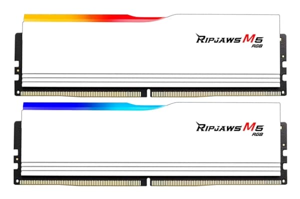 G.Skill Ripjaws M5 RGB F5-6000J3238G32GX2-RM5RW, 64 GB, 2 x 32 GB, DDR5, 6000 MHz, 288-pin DIMM