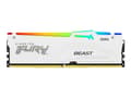 Miniatyrbild 1 av 5: Kingston FURY Beast RGB - DDR5 - modul - 16 GB - DIMM 288-pin - 6800 MHz / PC5-54400 - CL34 - 1.4 V - ej buffrad - on-die ECC - vit