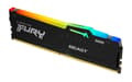 Miniatyrbilde 2 av 5: Kingston FURY Beast RGB - DDR5 - modul - 32 GB - DIMM 288-pin - 6400 MHz / PC5-51200 - CL32 - 1.4 V - ikke-bufret - on-die ECC - svart