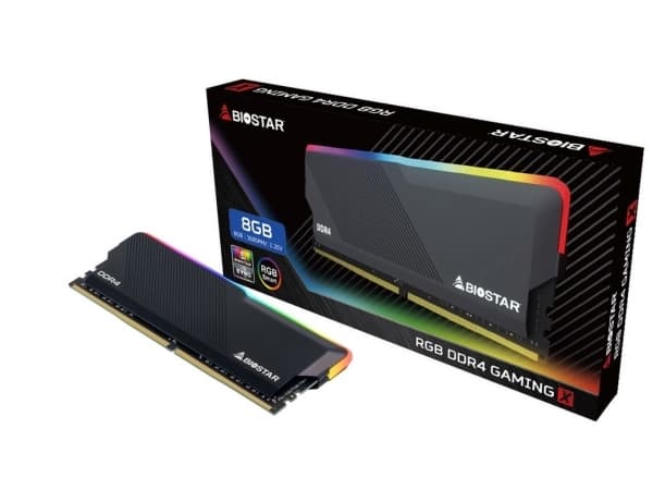 Biostar RGB DDR4 GAMING X, 8 GB, 1 x 8 GB, DDR4, 3600 MHz