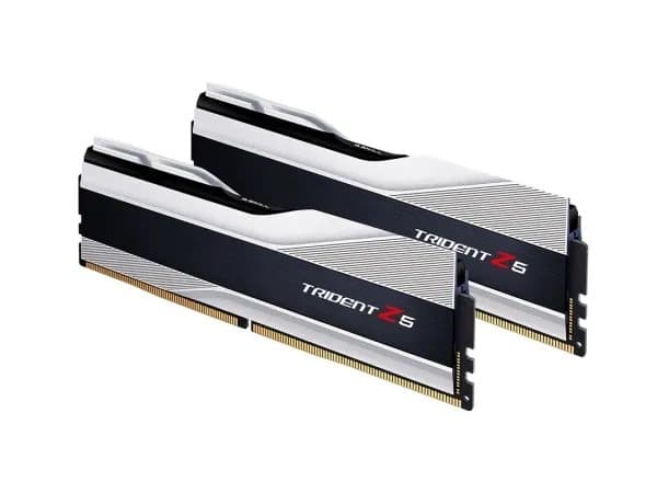 G.Skill Trident Z5 - DDR5 - sett - 32 GB: 2 x 16 GB - DIMM 288-pin - 6400 MHz / PC5-51200 - CL32 - 1.4 V - ikke-bufret - ikke-ECC - metallic sølv