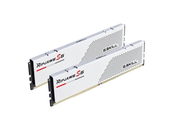 G.Skill Ripjaws S5 F5-6000J3648D16GX2-RS5W, 32 GB, 2 x 16 GB, DDR5, 6000 MHz, 288-pin DIMM
