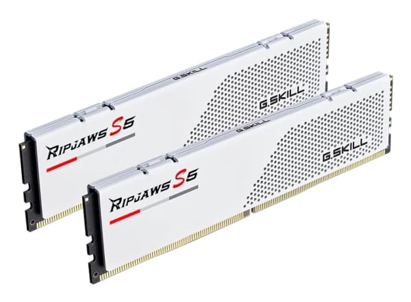 G.Skill Ripjaws S5 F5-6000J3648D16GX2-RS5W, 32 GB, 2 x 16 GB, DDR5, 6000 MHz, 288-pin DIMM