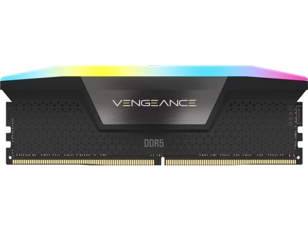 CORSAIR Vengeance RGB - DDR5 - sett - 32 GB: 2 x 16 GB - DIMM 288-pin - 6000 MHz / PC5-48000 - CL38 - 1.35 V - ikke-bufret - svart