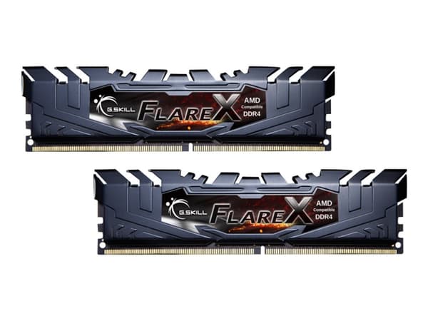 G.Skill Flare X (for AMD) F4-3200C16D-16GFX, 16 GB, 2 x 8 GB, DDR4, 3200 MHz, 288-pin DIMM