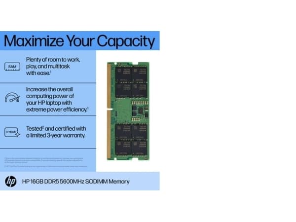 HP - DDR5 - modul - 16 GB - SO DIMM 262-PIN - 5600 MHz / PC5-44800 - 1,1 V