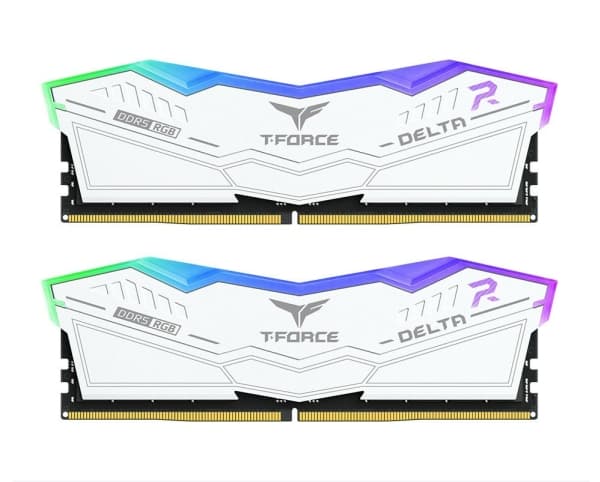 Team Group DELTA FF4D532G6400HC32ADC01, 32 GB, 2 x 16 GB, DDR5, 6400 MHz, 288-pin DIMM, Hvit