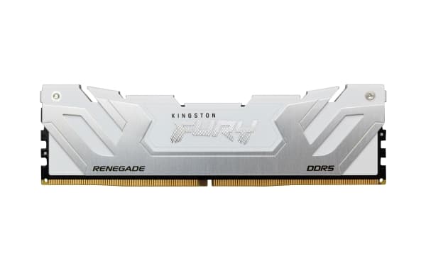 Kingston FURY Renegade - DDR5 - modul - 24 GB - DIMM 288-pin - 4200 MHz / PC5-67200 - CL40 - 1.45 V - ej buffrad - on-die ECC - vit, silver