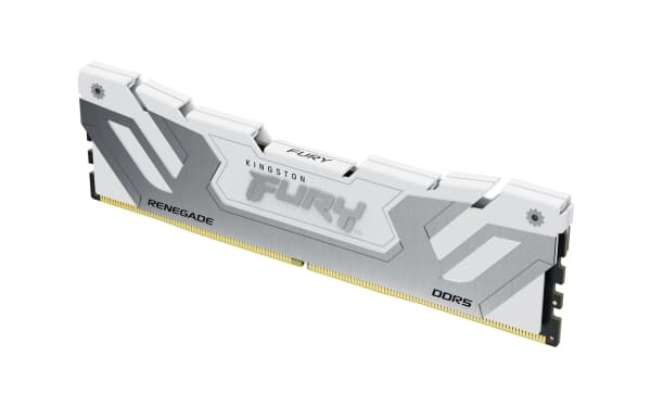 Kingston FURY Renegade - DDR5 - modul - 24 GB - DIMM 288-pin - 4200 MHz / PC5-67200 - CL40 - 1.45 V - ej buffrad - on-die ECC - vit, silver