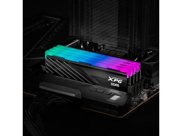 XPG LANCER BLADE RGB - DDR5 - sett - 32 GB: 2 x 16 GB - DIMM 288-pin - 1500 MHz / PC5-48000 - CL48 - 1.1 - 1.4 V - ikke-bufret - on-die ECC - svart