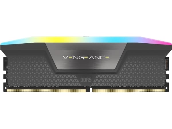 CORSAIR Vengeance RGB - DDR5 - sats - 32 GB: 2 x 16 GB - DIMM 288-pin - 1500 MHz / PC5-48000 - CL28 - 1.4 V - ej buffrad - grå