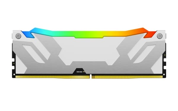 Kingston FURY Renegade RGB - DDR5 - sats - 64 GB: 2 x 32 GB - DIMM 288-pin - 3200 MHz / PC5-51200 - CL32 - 1.1 V - ej buffrad - on-die ECC - vit, sil
