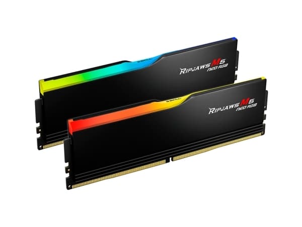 DIMM 32 GB DDR5-6000 (2x 16 GB) dobbeltsett (svart, F5-6000J3038F16GX2-RM5NRK, Ripjaws M5 Neo, INTEL XMP, AMD EXPO)