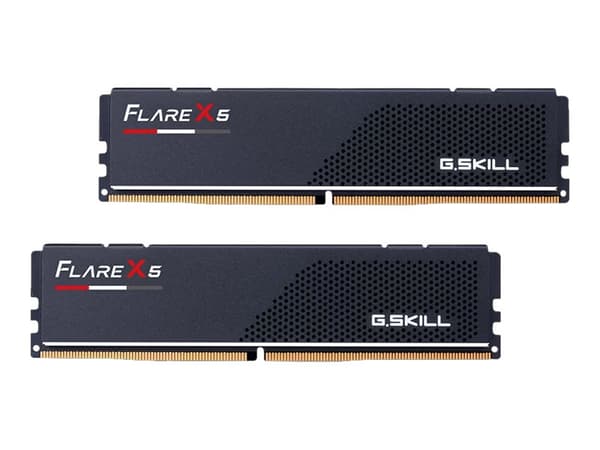 G.Skill Flare X5 - DDR5 - sats - 32 GB: 2 x 16 GB - DIMM 288-pin låg - 6000 MT/s / PC5-48000 - CL28 - 1.4 V - ej buffrad - icke ECC - mattsvart