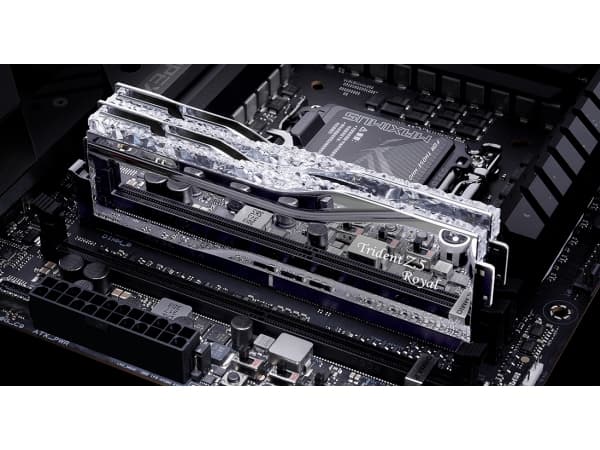 G.Skill Trident Z5 Royal F5-6000J2836G32GX2-TR5S, 64 GB, 2 x 32 GB, DDR5, 288-pin DIMM, Sølv