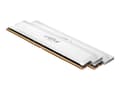 Miniatyrbild 1 av 5: Crucial Pro OC - DDR5 - sats - 64 GB: 2 x 32 GB - DIMM 288-pin - 3200 MHz / PC5-51200 - CL40 - 1.35 V - ej buffrad - on-die ECC - vit