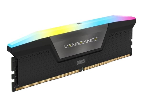 CORSAIR Vengeance RGB - DDR5 - modul - 16 GB - DIMM 288-PIN - 3000 MHz / PC5-48000 - CL36 - sortera