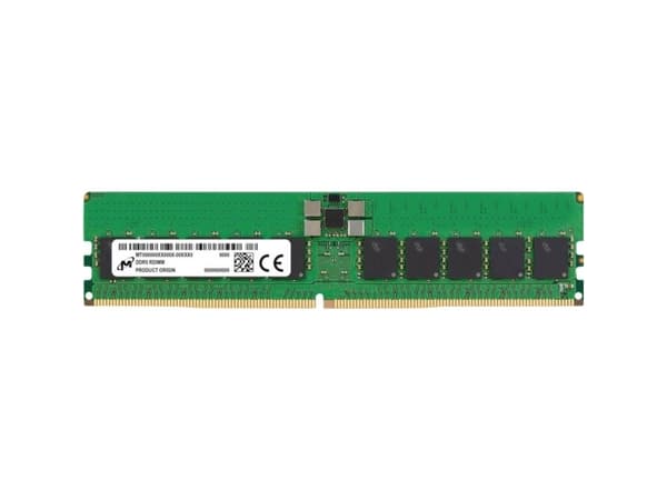 Micron - DDR5 - modul - 32 GB - DIMM 288-pin - 6400 MHz / PC5-51200 - CL52 - 1.1 V - registrerad - ECC - grön