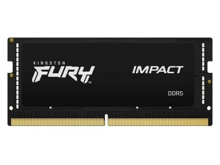 Kingston FURY Impact - DDR5 - sett - 64 GB: 2 x 32 GB - SO DIMM 262-pin - 5600 MHz / PC5-44800 - CL40 - 1.1 V - ikke-bufret - on-die ECC