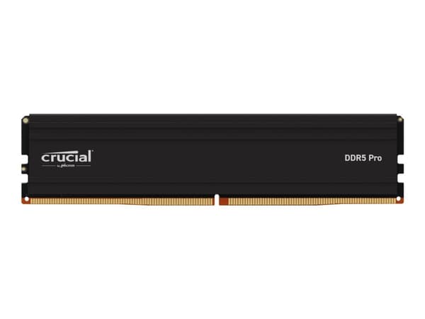 Crucial Pro - DDR5 - sett - 128 GB: 2 x 64 GB - DIMM 288-pin - 2800 MHz / PC5-44800 - CL46 - 1.1 V - ikke-bufret - on-die ECC - svart