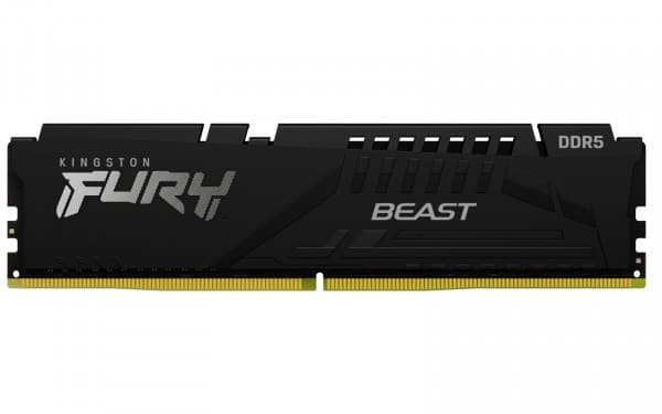 Kingston Technology FURY Beast , 16 GB, 1 x 16 GB, DDR5, 2600 MHz, 288-pin DIMM, Sort