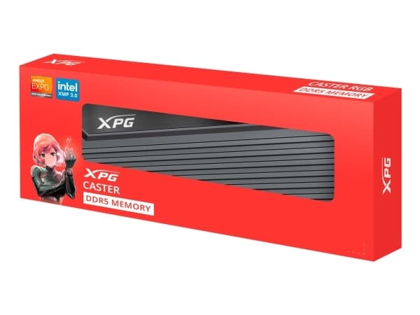 XPG CASTER DDR5, 16 GB, 1 x 16 GB, DDR5, 6400 MHz, 288-pin DIMM, Grå