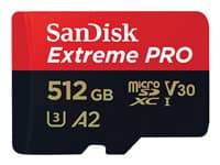 SanDisk Extreme Pro microSDXC 512GB 200MB/s – inkl. SD-adapter