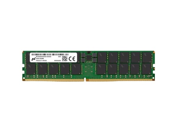 Micron - DDR5 - modul - 64 GB - DIMM 288-pin - 6400 MHz / PC5-51200 - CL52 - 1.1 V - registrert - ECC - grønn