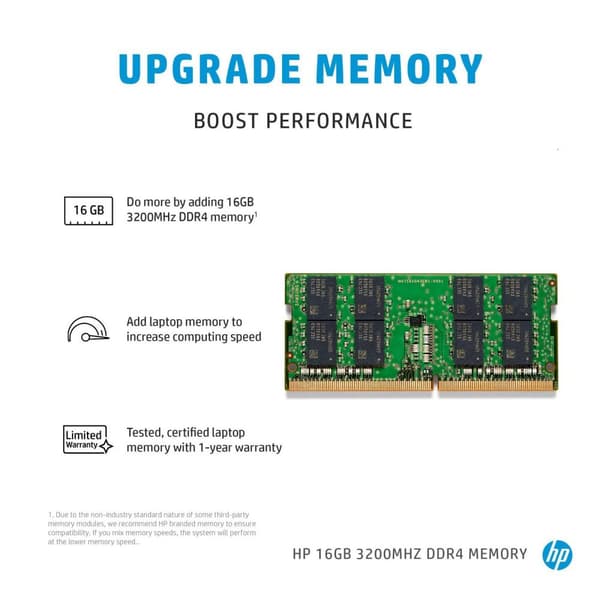 HP RAM 16 GB DDR4 3200 MHz SODIMM 286J1AA#AC3