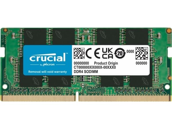Crucial CB8GS3200, 8 GB, 1 x 8 GB, DDR4, 3200 MHz, 260-pinners SO-DIMM