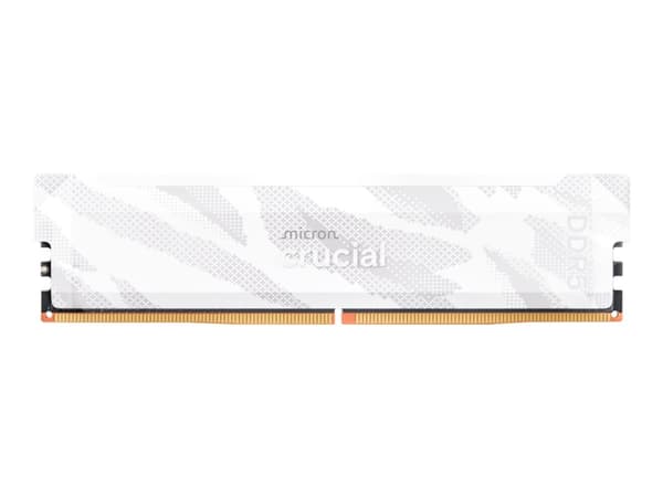 Crucial Pro OC - DDR5 - modul - 16 GB - DIMM 288-pin - 6400 MT/s / PC5-51200 - CL32 - 1.35 V - ej buffrad - snöfox vit