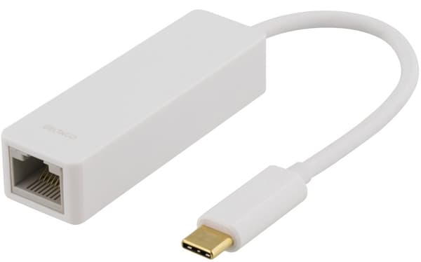 USB 3.1 network adapter, Gigabit, 1xRJ45, USB Type C, white Vit