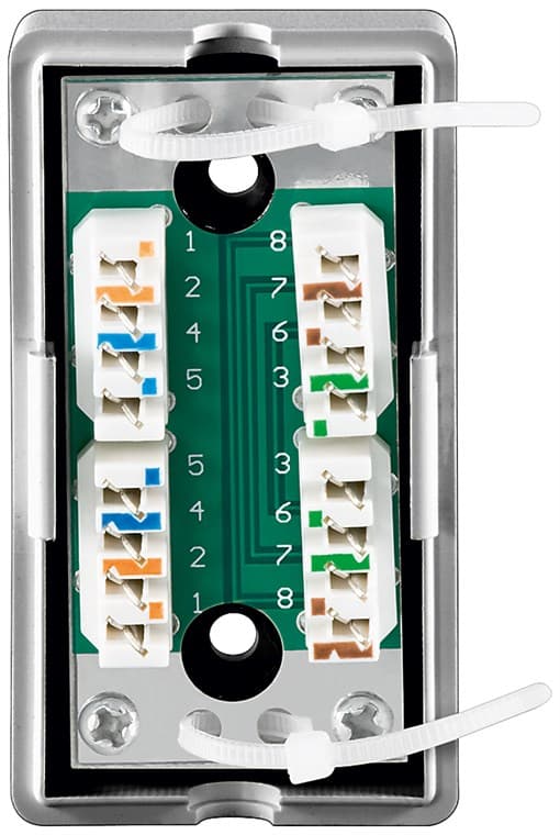 Netværksforbindelses-/tilslutningsboks CAT 5e (100 MHz), STP