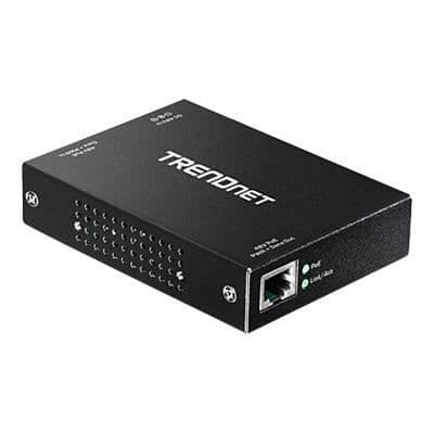 TRENDnet TPE-E100 Network Repeater - Nätverk (RJ-45) - 10/100/1000Base-T - Väggfäste