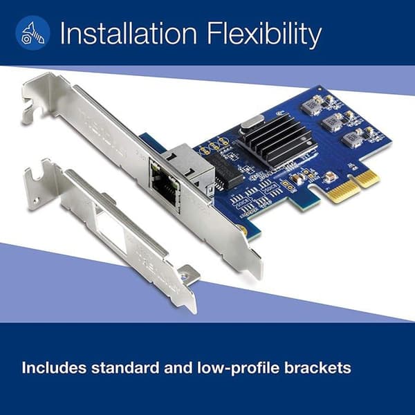 trendnet 2.5gbase-t pcie nätverksadapter svart Customization PC 2.5GBASE-T PCIE NETWORK ADAPTER 244855