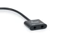Pikkukuva 2 / 5: Varusteet 133469 äänikaapeli 0,15 m USB C 2 x 3,5 mm musta (133469)