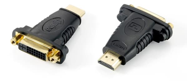 Varustettu 118909 HDMI/-DVI Digital (24+1) sovitin M->F, musta