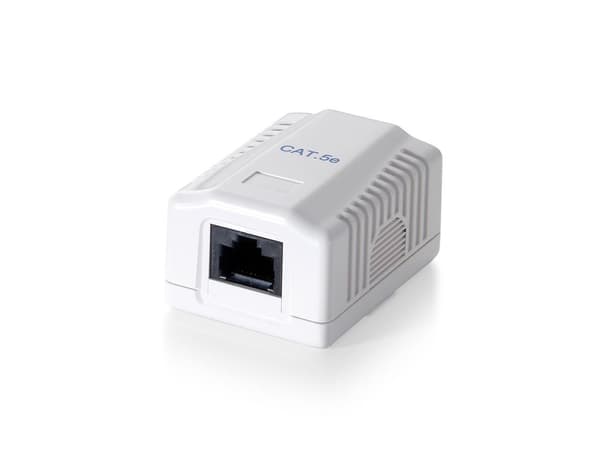 Udstyr - Installationsboks netværksinterface - RJ-45 - Pure White, RAL 9010 (235211) Hvid
