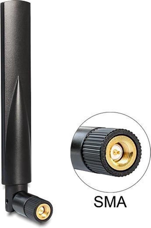 DeLOCK GSM / UMTS / LTE-antenne med SMA (m)-stik - 1 - 3,5 dBi