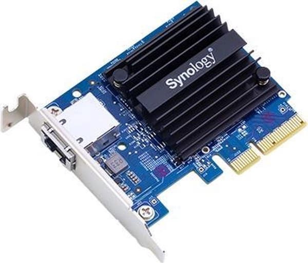 Synology E10G18-T1 10 Gbps PCIe 3.0 x4 86x68.1x13.6mm nätverkskort - BlackBlue Svart, Blå