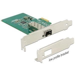 DeLock PCI Express Card > 1 x SFP Slot Gigabit LAN - Netværksadapter - PCIe Low Profile - Gigabit SFP x 1 (89481)