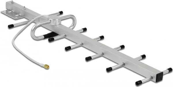 Delock LPWAN 806 - 896 MHz Yagi-antenne SMA-stik 10 dBi fast retningsbestemt væg- og mastmontering udendørs (12569)