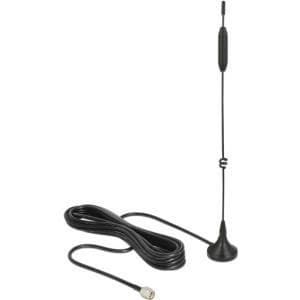 DeLOCK - Mobiltelefon/Wi-Fi-antenne - indendørs / udendørs - DECT, UMTS, GSM, LTE, Bluetooth, WLAN 2,4 GHz, ZigBee, Z-Wave, LoRa 868 MHz / 915 MHz (12