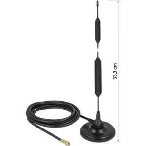 DeLOCK - Matkapuhelin-/radioantenni - sisä-/ulkokäyttö - DECT, GSM, ZigBee, Z-Wave, LoRa 868 MHz / 915 MHz (12418)
