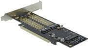DeLOCK - Lagercontroller - mSATA, M.2 - M.2 Card / mSATA Low-Profile - SATA 6 Gb/s, PCIe 4.0 x16 (90486)