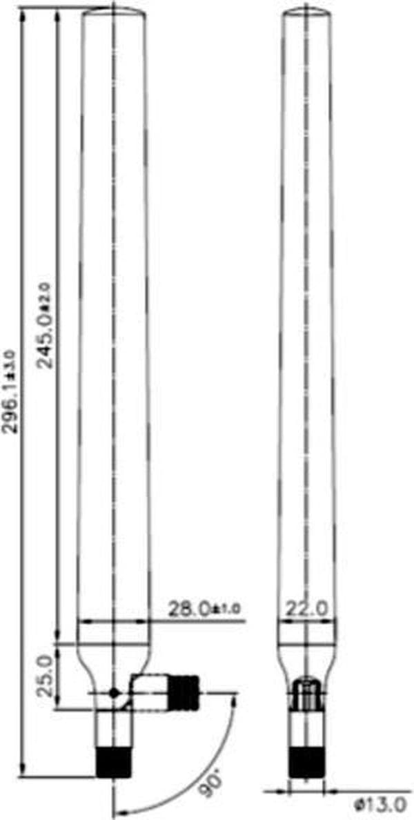 DeLOCK 88991 antenne 9 dBi Omnidirektionel antenne RP-SMA