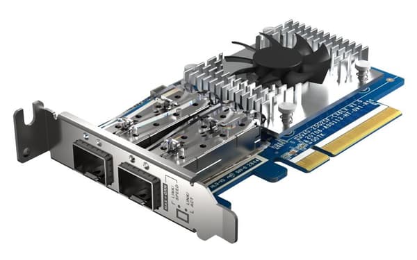 QNAP QXG-25G2SF-CX6 - Nätverksadapter - PCIe 4.0 x8 lågprofil - 25 Gigabit SFP28 x 2 - för QNAP TS-H2490FU